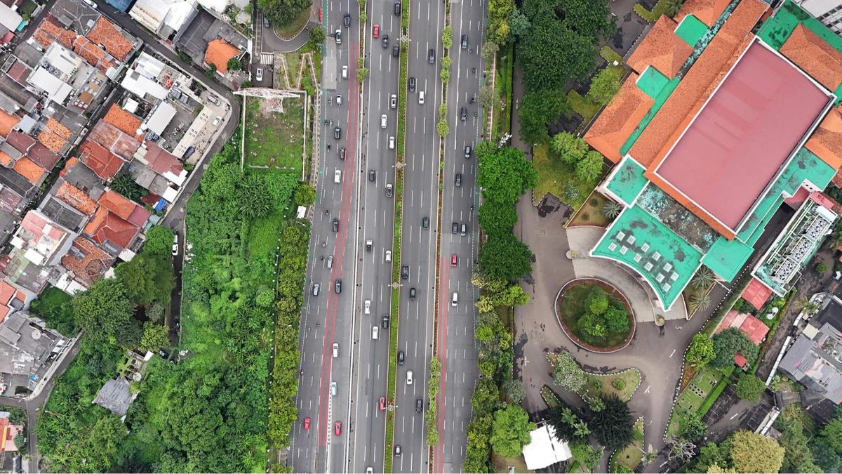 Jalanan Jakarta sepi di hari keempat Lebaran 2025