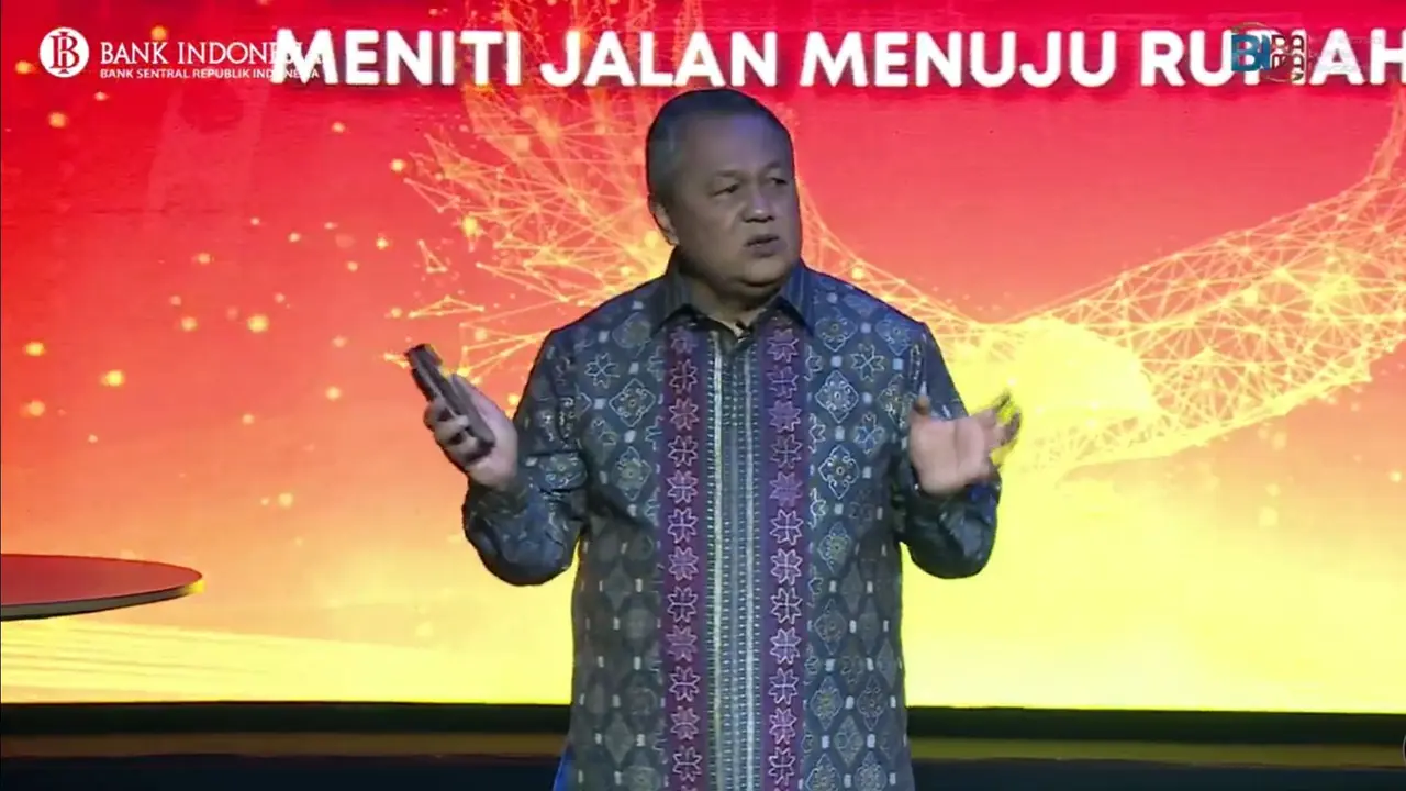 Gubernur BI Perry Warjiyo dalam acara BIRAMA Talkshow "Meniti Jalan Menuju Digital Rupiah”, Senin (5/12/2022).