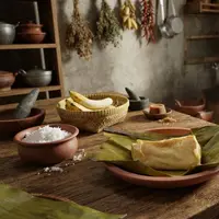 Resep Pisang Kukus Kelapa. (AI Generated)
