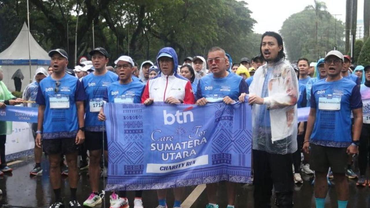 Seribu Peserta Ikuti Charity Run Sumatera Utara, Galang Dana Pemulihan Bencana