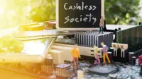 Ilustrasi Cashless Society/Shutterstock.