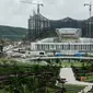 Foto menunjukkan Istana Kepresidenan Indonesia di Ibu Kota Nusantara, Penajam Paser Utara, Kalimantan Timur, pada tanggal 11 Juli 2024. (Yasuyoshi CHIBA/AFP)