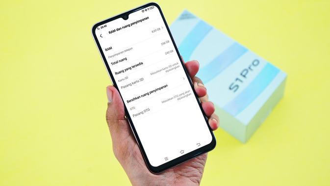 Vivo S1 Pro versi 256GB. Kredit: Vivo Indonesia