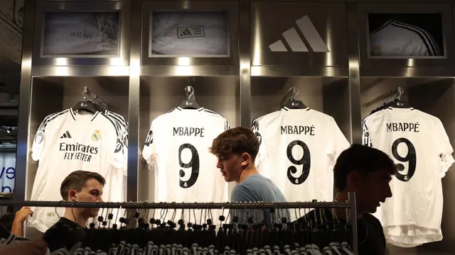 Resmi Diluncurkan, Jersey Kylian Mbappe Ramai Diburu Suporter Real Madrid