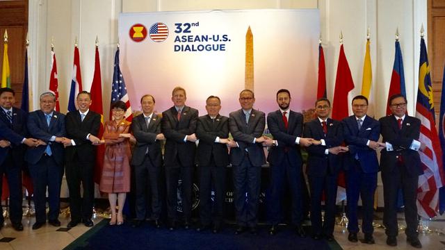 Delegasi pertemuan ke-32 ASEAN-US Dialogue yang diselenggarakan di Washington DC, AS pada 27-28 Maret 2019 (kredit: Kemlu RI)