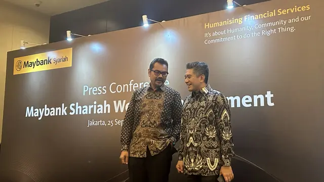 PT Maybank Indonesia Tbk (BNII) melalui Unit Usaha Syariah (UUS) telah resmi meluncurkan Maybank Shariah Wealth Management (MySWM), Senin (25/9/2023). (Foto: Liputan6.com/Elga N)