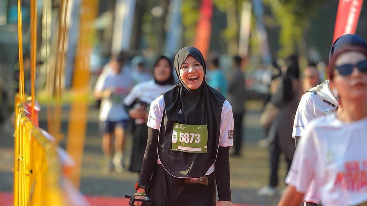 Potret Cantik Natasha Rizky Ikut Marathon 5K Bareng Irish Bella, Penampilannya Tuai Banyak Pujian