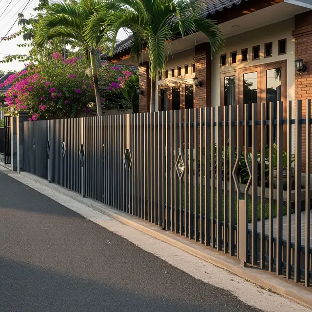 Pagar Baja Ringan untuk Rumah Tipe Kecil