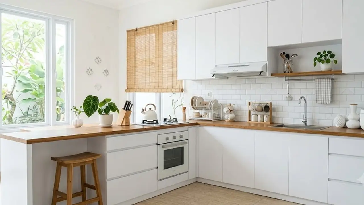 Warna Kitchen Set yang Bikin Dapur Terasa Lebih Luas dan Nyaman (AI Generated)