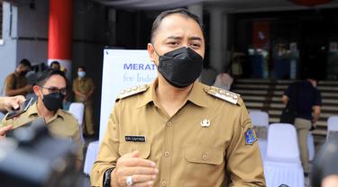 Wali kota Surabaya Eri Cahyadi. (Dian Kurniawan/Liputan6.com)
