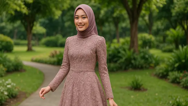 Baju Jahit Model Dress Jahit Mewah dengan Detail/via Chat GPT