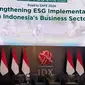 Direktur Utama Bursa Efek Indonesia (BEI), Iman Rachman pada acara Diskusi &amp; Konferensi Pers Road to SAFE 2024, Senin (22/7/2024).