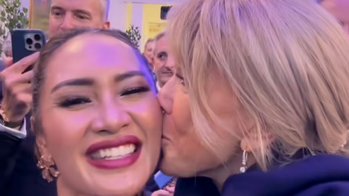 Ajeng Kamaratih Jadi MC Lawatan Presiden Prancis ke Indonesia, Dapat Kecup Hangat dari Ibu Negara Brigitte Macron