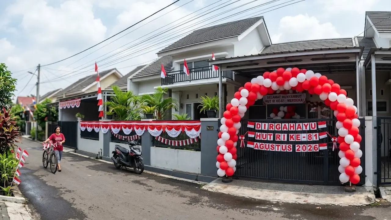 9 Ide Dekorasi 17 Agustus di Pagar Rumah, Tampilan Hunian Makin Meriah
