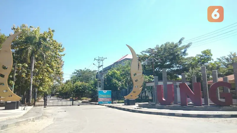 Tampak Kampus Universitas Negeri Gorontalo yang ditutup total (Arfandi Ibrahim/Liputan6.com)