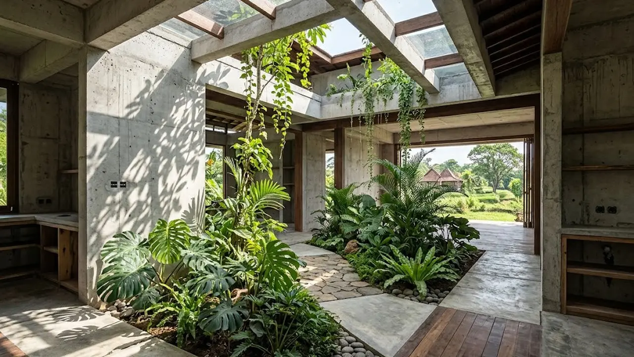 Inspirasi Rumah Desa Unfinished Look yang Justru Terlihat Elegan
