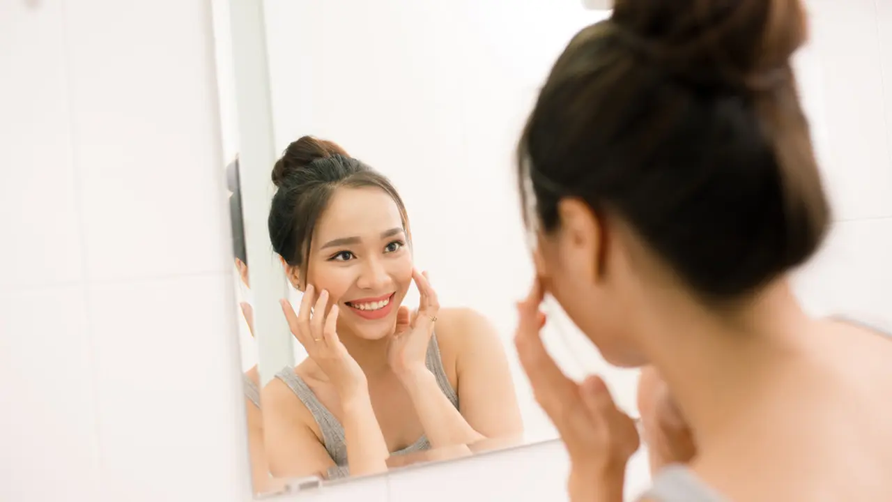Ilustrasi kulit glowing
