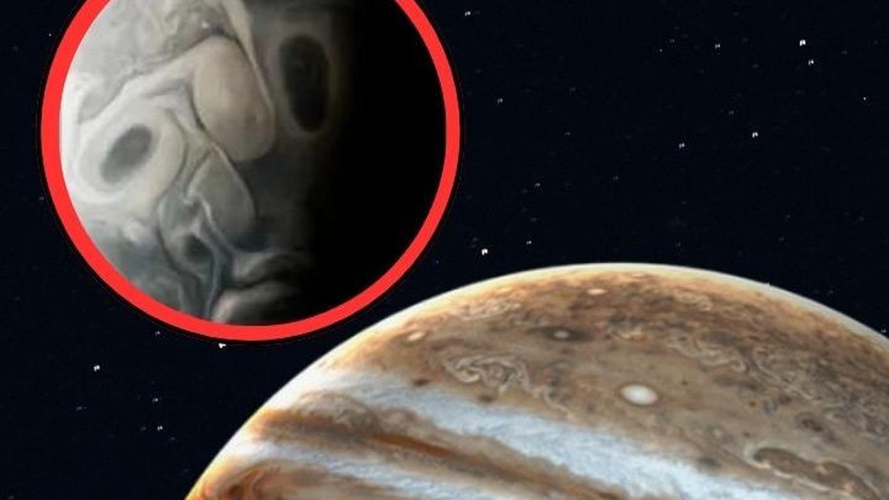 Planet Jupiter Tertangkap Kamera Berbentuk Menyeramkan, Terlihat Ada Gambar Wajah yang Misterius