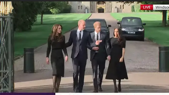 The Fab Four, Prince Harry Duke of Sussex, Prince of Wales William, dan Catherine-Meghan bersatu