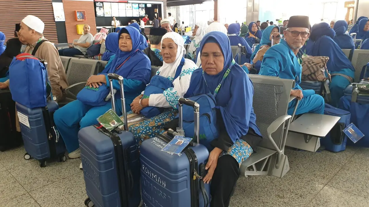 Jemaah Haji Khusus Tiba di Madinah. Denny/MCH
