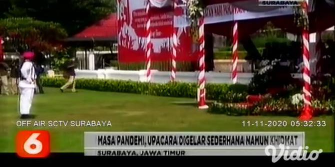 VIDEO: Hari Pahlawan, Khofifah Sebut Momen Bersatu Lawan Kemiskinan hingga COVID-19