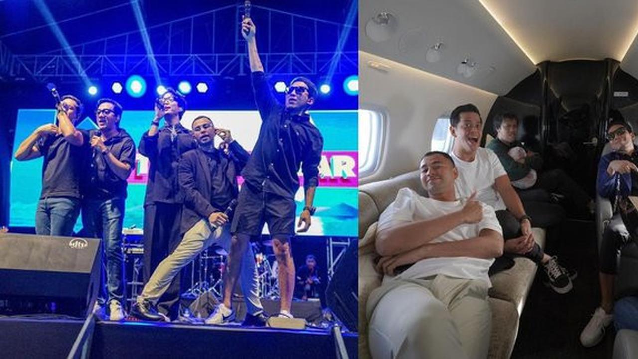 8 Momen Seru Raffi Ahmad Bersama Band The Popstars Saat Pertunjukan, Berangkat Menggunakan Jet Pribadi