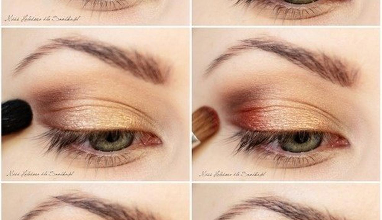 Berbagai Step By Step Tutorial Eyeshadow Natural Fimela Fimelacom