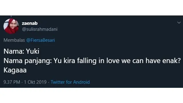 7 Nama Panjang ala Netizen Ini Sedih Banget, Bikin Galau