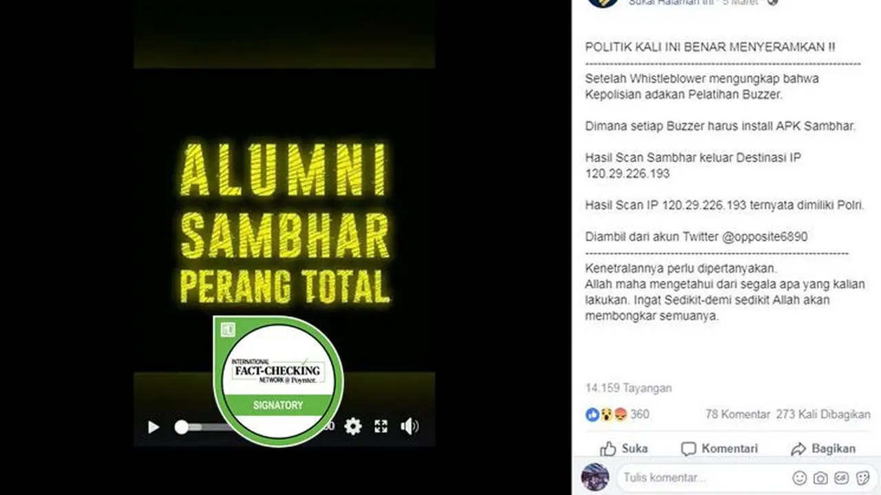 [Cek Fakta] Buzzer