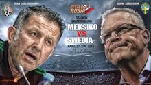 Meksiko vs Swedia (Liputan6.com/Abdillah)
