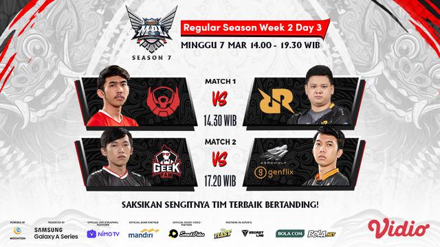 Link Live Streaming Mpl Season 7 Minggu 7 Maret 2021 Ada Pertarungan Rrq Hoshi Vs Bigetron Alpha E Sports Bola 