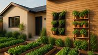 Ide Kebun Sayur Minimalis Depan Rumah (created by AI)