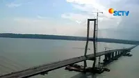 Suramadu, jembatan penghubung Surabaya dan Pulau Madura. Jembatan sepanjang 5,4 kilometer ini diresmikan oleh Presiden SBY hari ini, Rabu (10/6).