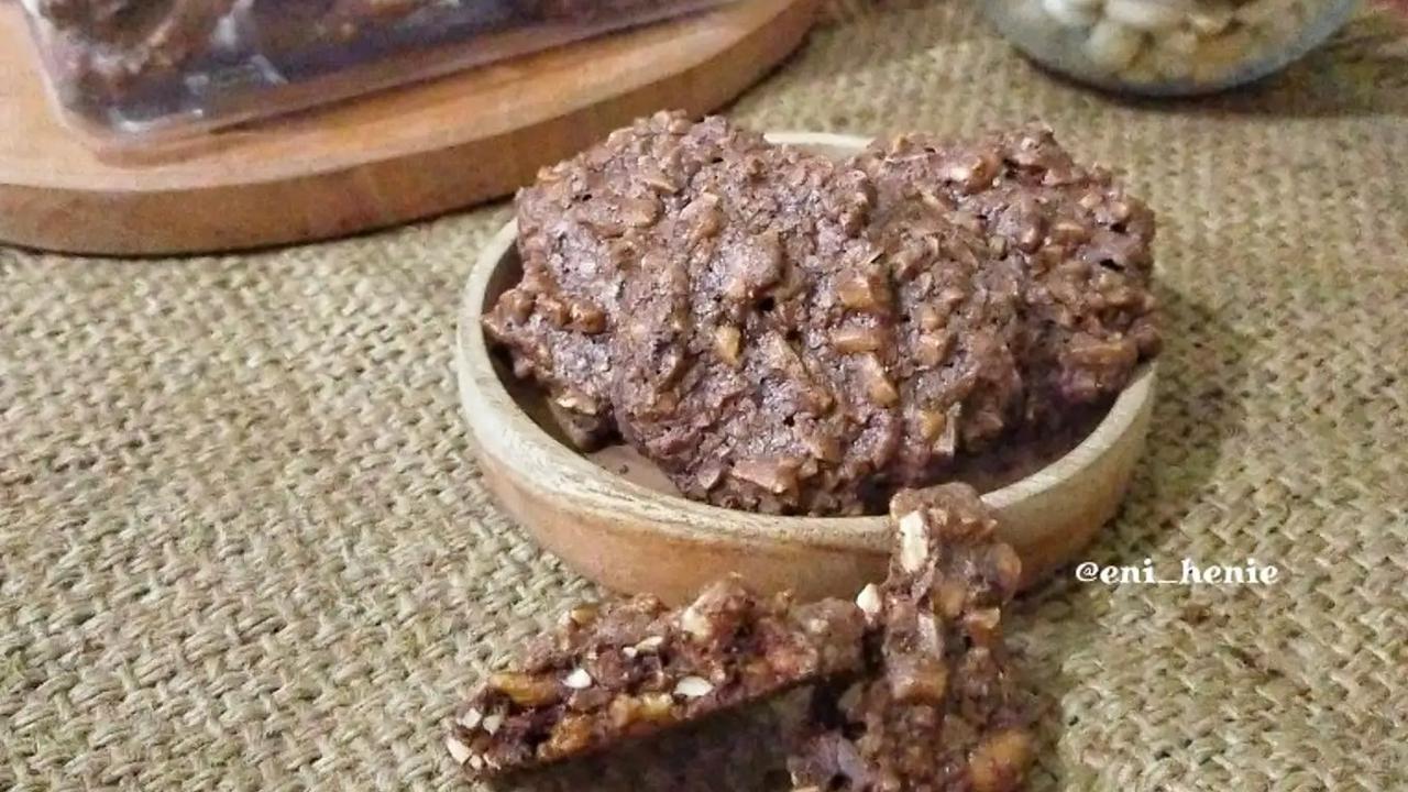Ilustrasi Kue Kering Cokelat Kacang