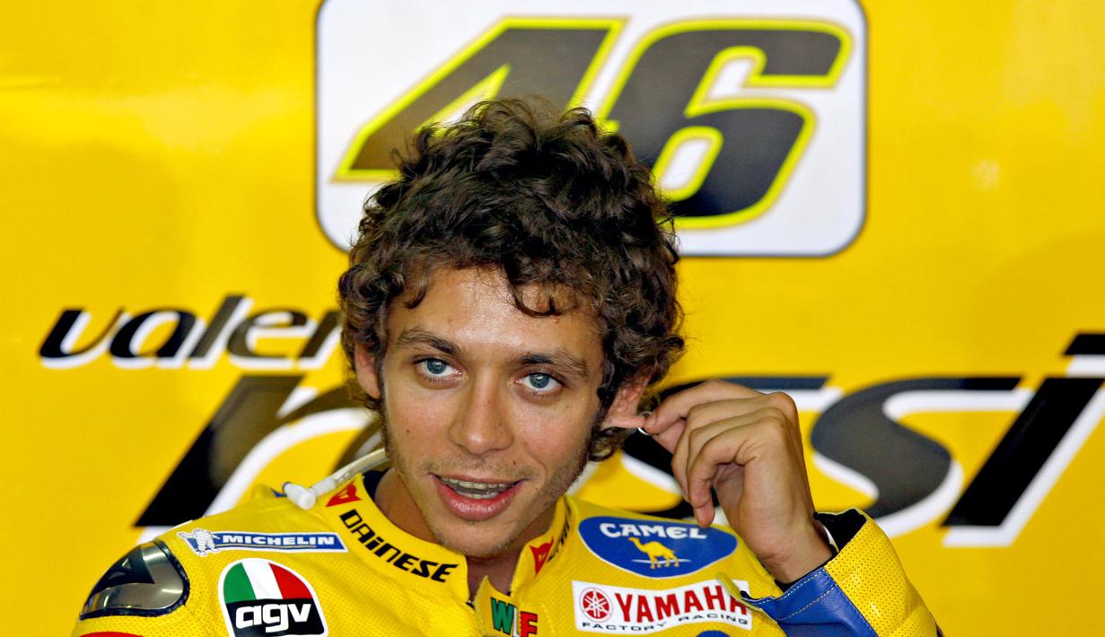 Valentino Rossi saat tampil di GP Malaysia tahun 2006. (AFP/Tengku Bahar)