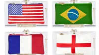 Cantiknya Tas Tangan Bergambar Bendera Negara Peserta Piala Dunia