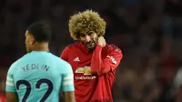 Gelandang Manchester United asal Belgia, Marouane Fellaini. (AFP/Oli Scarff)