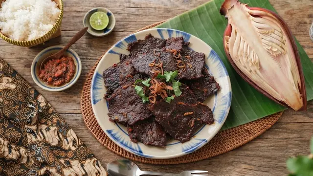 Resep dendeng jantung pisang
