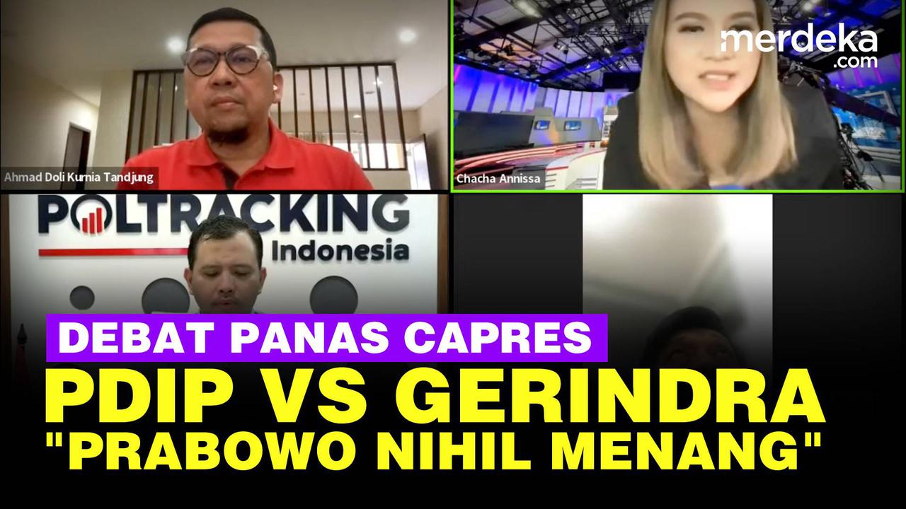 VIDEO: Panas! Politisi PDIP Vs Gerindra, Singgung Prabowo Capres Tak Pernah Menang