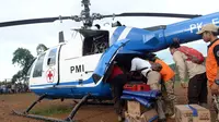 PMI operasikan helikopter untuk korban banjir di wilayah terisolasi di Lebak dan Bogor. (Foto: Dok Tim Media JK)