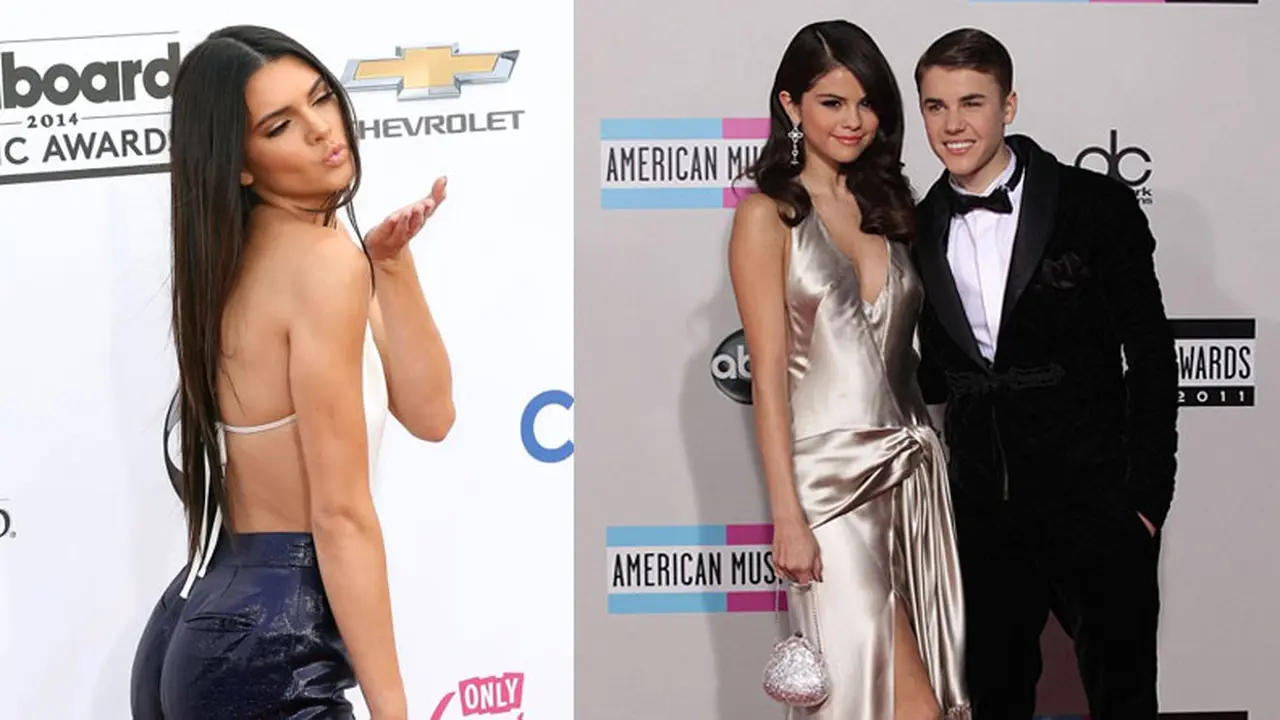 Kendall Jenner, Selena Gomez, Justin Bieber