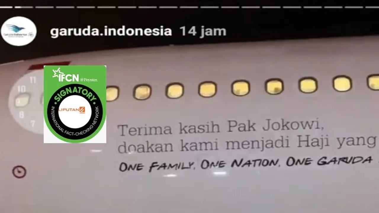 [Cek Fakta] Gambar Tangkapan Layar Foto Pesawat Garuda Indonesia