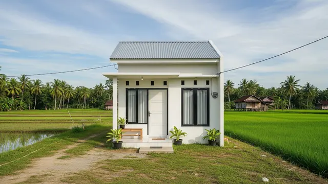 Model Rumah 5x8 Sederhana Biaya Murah Cocok untuk Desa/Gemini AI