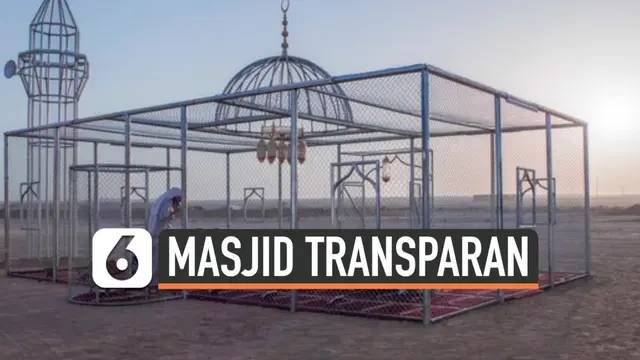 VIDEO: Melihat Indahnya Masjid Transparan Arab Saudi yang Viral di Medsos