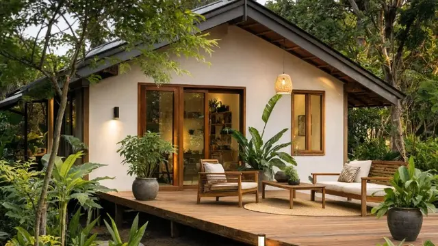 Inspirasi Rumah Kampung Minimalis untuk Slow Living (AI Generated)