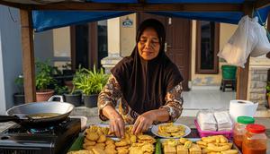 Ide Jualan Goengan. (Foto: AI)