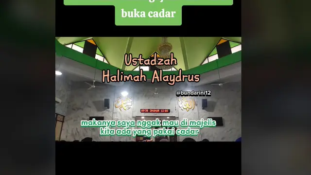 Kajian Ustazah Halimah Alaydrus