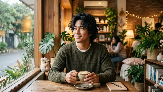 Model Rambut Pria Ikal Ala Korea