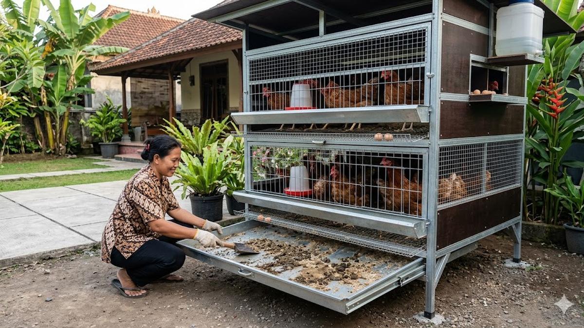 8 Desain Kandang Ayam Koloni Skala Rumahan yang Gampang Dibersihkan, Jaga Higienis