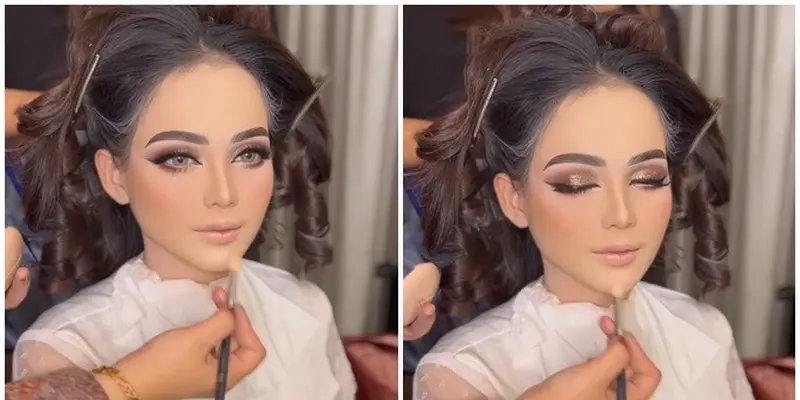 Detail Makeup Resepsi Pernikahan Putri Isnari, Bikin Pangling Bak Ratu Bollywood